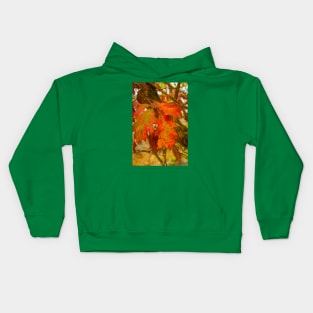 Dying Oak Leaves Kids Hoodie